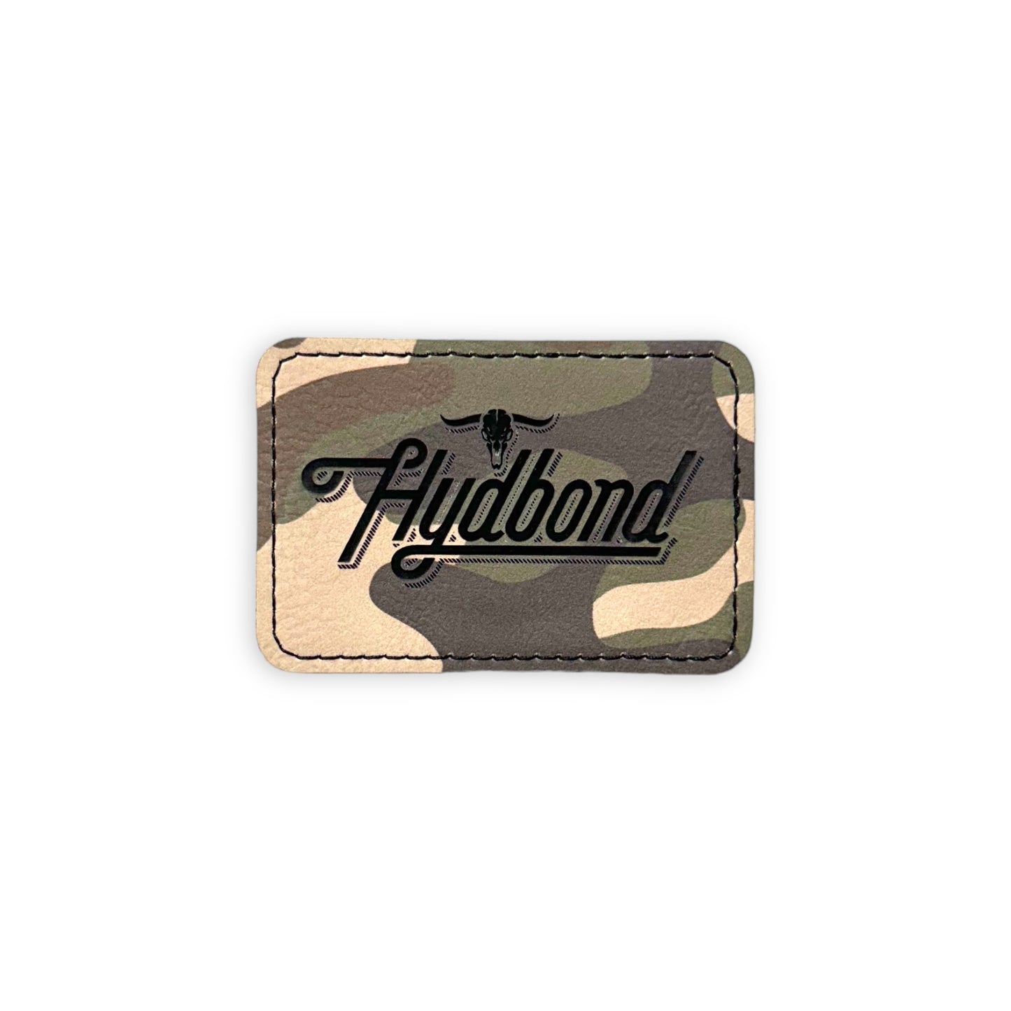 Camo/Black Stitched Patch Blanks w/ Hydbond Adhesive