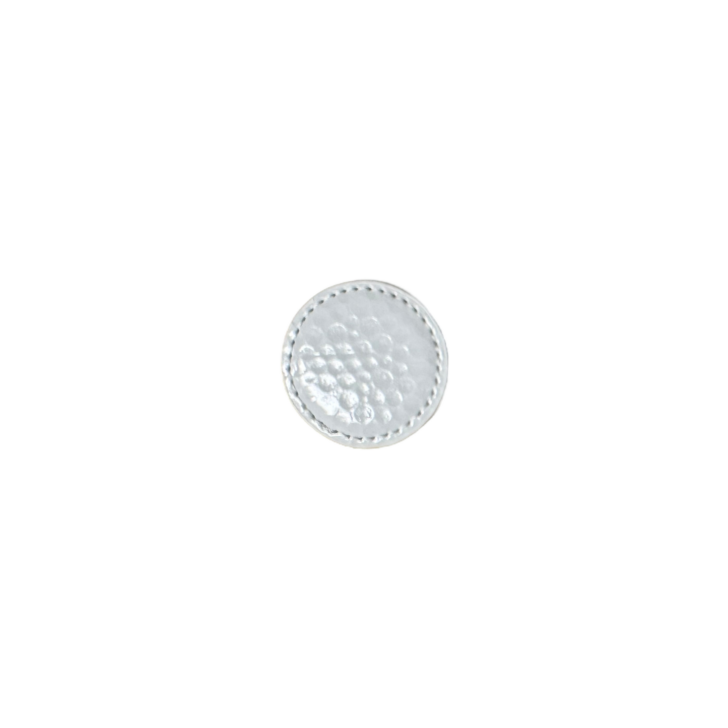 GLOSSY GOLF/BLACK HYDBOND LEATHERETTE MAGNETIC BALL MARKER