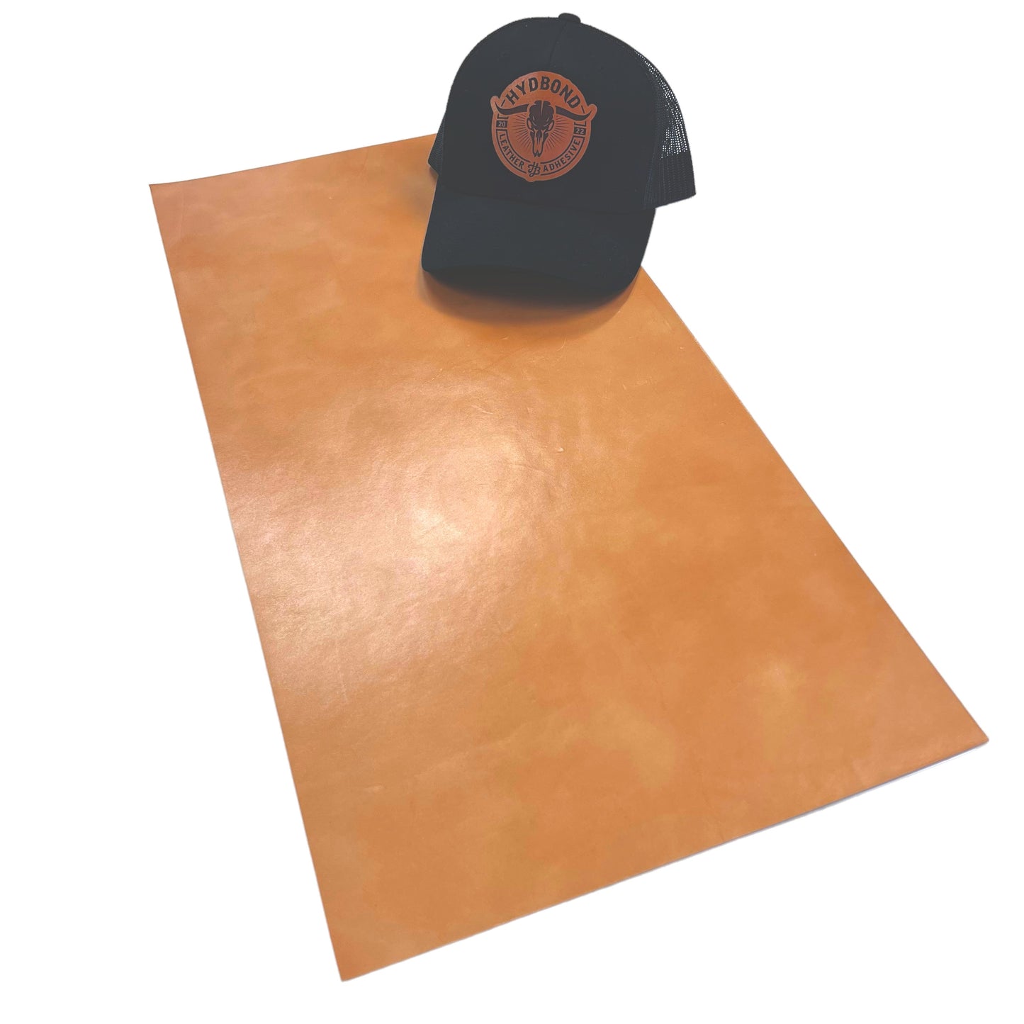 SIGNATURE VEG TANNED LEATHER PANEL WITH ADHESIVE-SIZE 12"x24"-4-5OZ