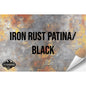 IRON RUST/BLACK WITH ADHESIVE HYDBOND LEATHERETTE SHEET (12"x24") ULTRAHYD®