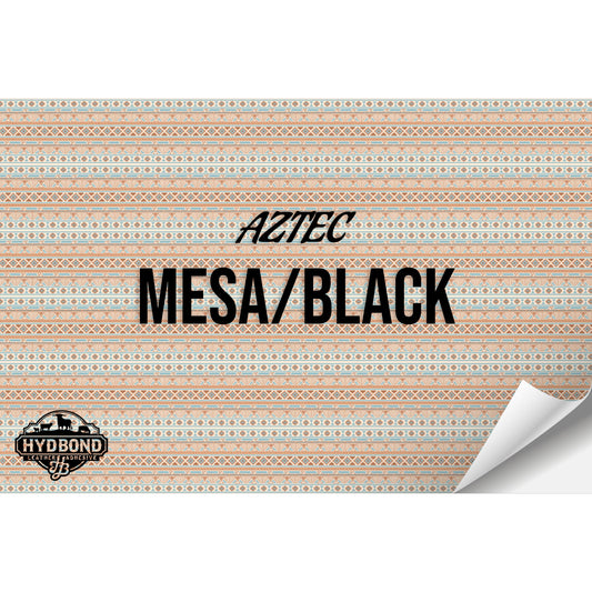 MEZA/BLACK AZTEC WITH ADHESIVE HYDBOND LEATHERETTE SHEET (12"x24") ULTRAHYD®