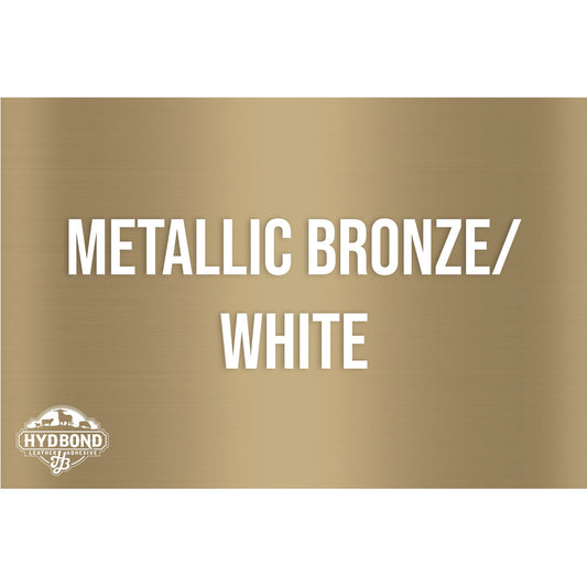 HYDBOND 12"x24"x1/16" METALLIC BRONZE / WHITE DUAL-TEC ACRYLIC PANEL