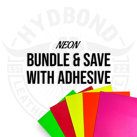BUNDLE & SAVE ON ULTRAHYD® NEON LEATHERETTE SHEETS WITH ADHESIVE (12"x24")