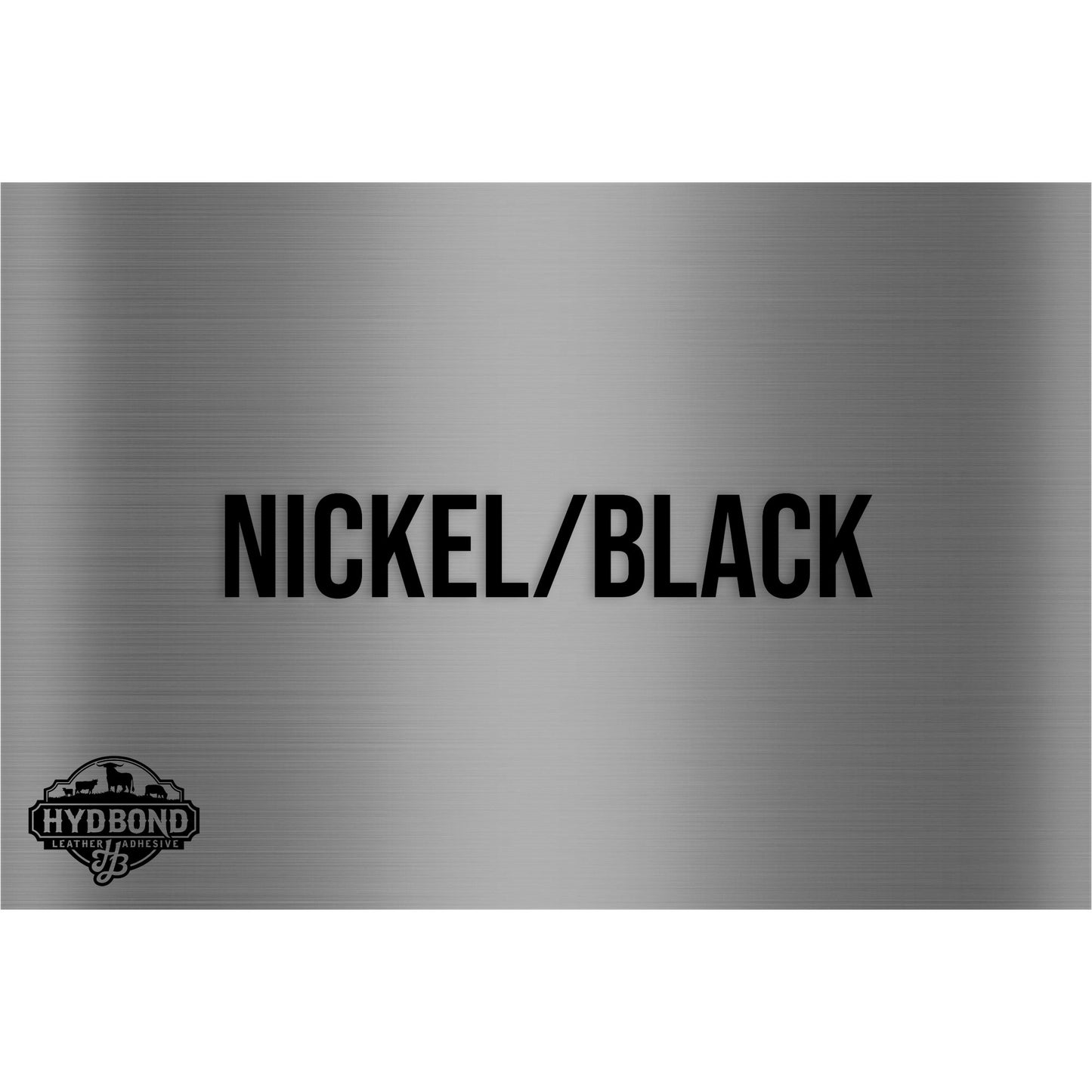 HYDBOND 12"x24"x1/16" NICKEL / BLACK DUAL-TEC ACRYLIC PANEL