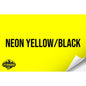 NEON YELLOW/BLACK WITH ADHESIVE HYDBOND LEATHERETTE SHEET (12"x24") ULTRAHYD®