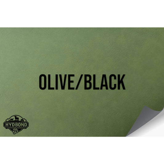 NO ADHESIVE OLIVE/BLACK LEATHERETTE SHEET (12"x24")
