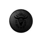 4" Round Onyx/Black Hydbond Leatherette Coaster