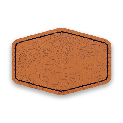 TOPO VEG TAN/BLACK-HYDBOND UVSTAK™ BLANK PATCHES WITH ADHESIVE