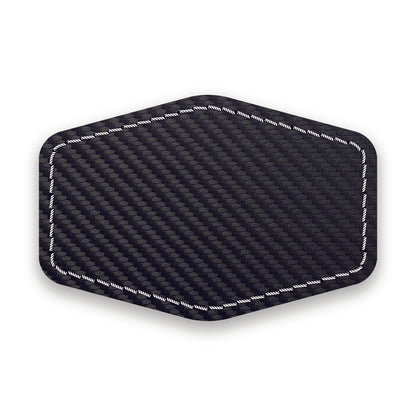 CARBON FIBER BLACK/WHITE-HYDBOND UVSTAK™ BLANK PATCHES WITH ADHESIVE