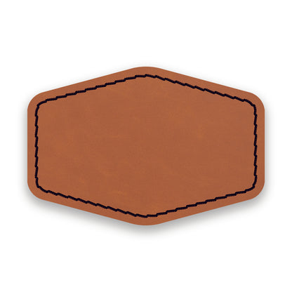 SADDLEHYD RAWHIDE/BLACK-HYDBOND UVSTAK™ BLANK PATCHES WITH ADHESIVE