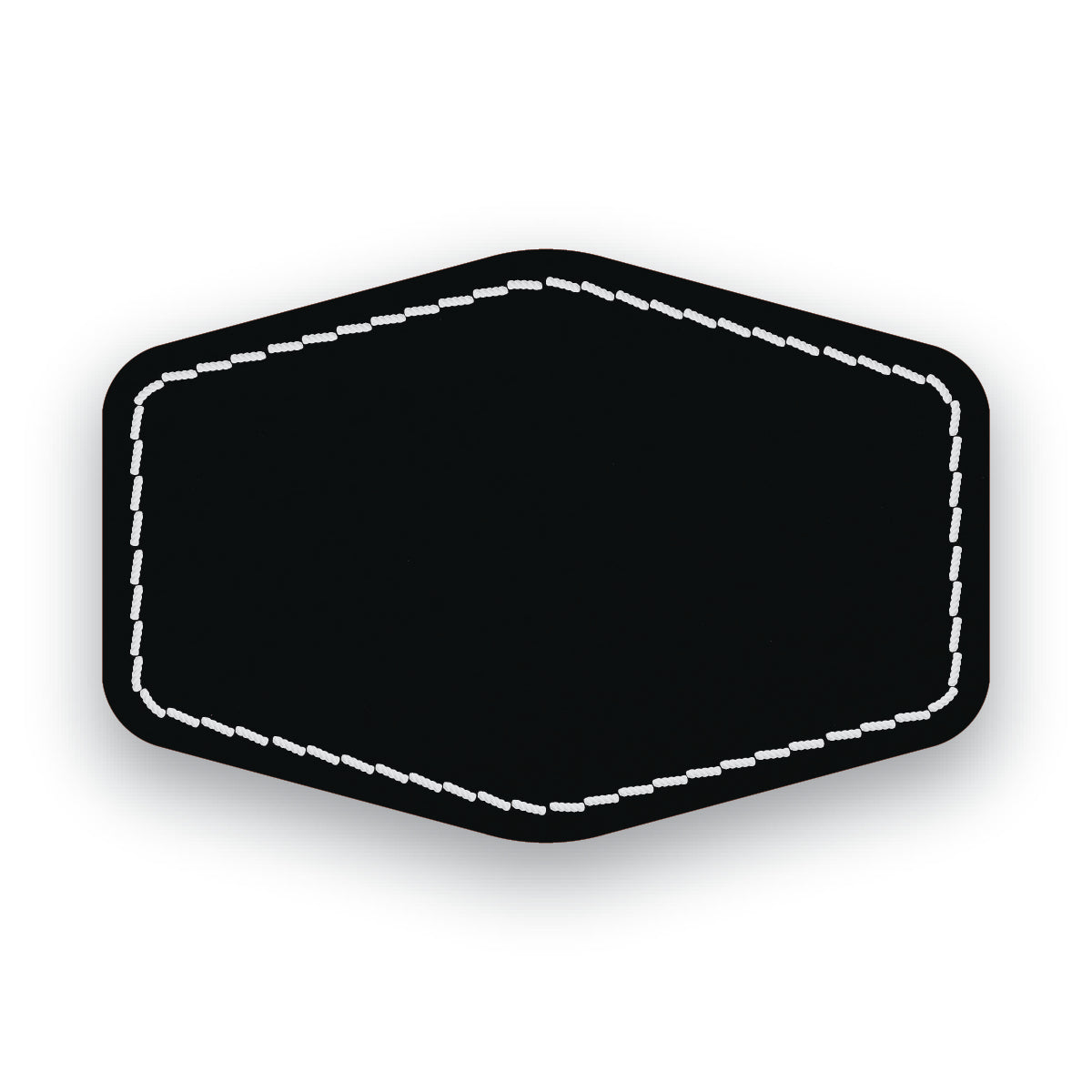 MATTE BLACK/WHITE-HYDBOND UVSTAK™ BLANK PATCHES WITH ADHESIVE