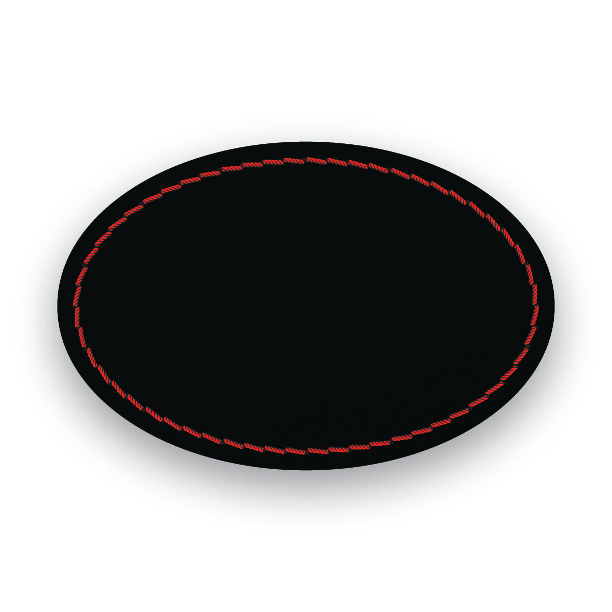 MATTE BLACK/RED-HYDBOND UVSTAK™ BLANK PATCHES WITH ADHESIVE