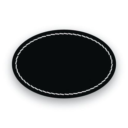 MATTE BLACK/WHITE-HYDBOND UVSTAK™ BLANK PATCHES WITH ADHESIVE