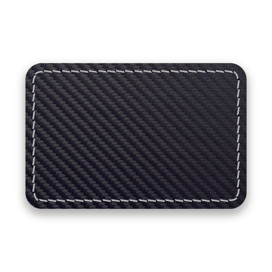 CARBON FIBER BLACK/WHITE-HYDBOND UVSTAK™ BLANK PATCHES WITH ADHESIVE