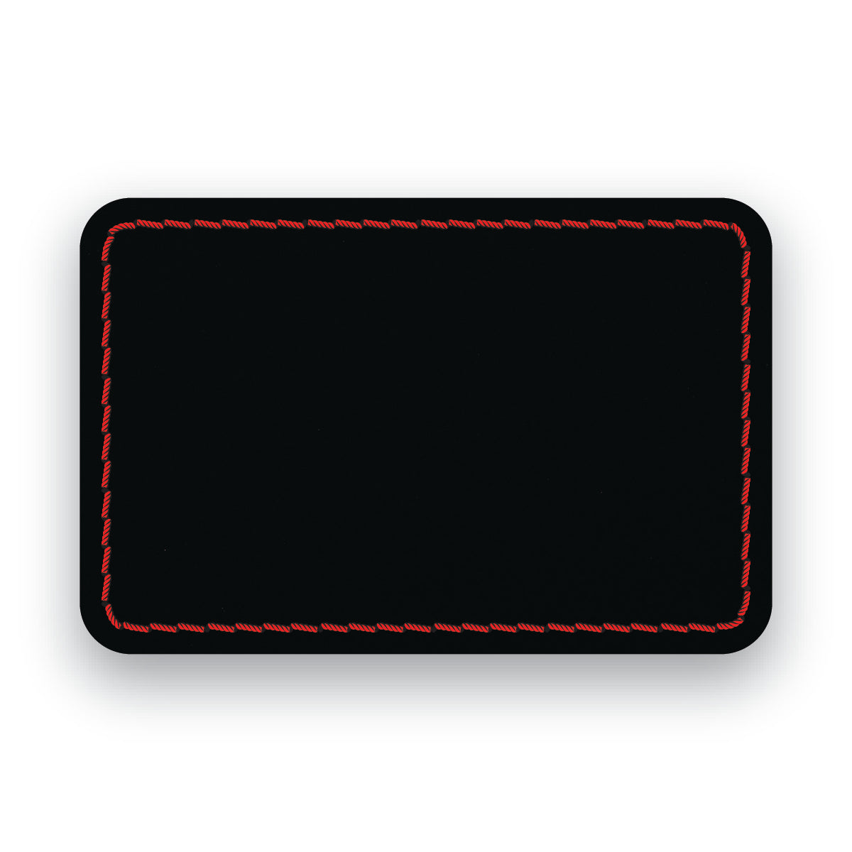 MATTE BLACK/RED-HYDBOND UVSTAK™ BLANK PATCHES WITH ADHESIVE