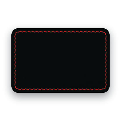 MATTE BLACK/RED-HYDBOND UVSTAK™ BLANK PATCHES WITH ADHESIVE