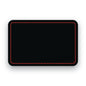 MATTE BLACK/RED-HYDBOND UVSTAK™ BLANK PATCHES WITH ADHESIVE
