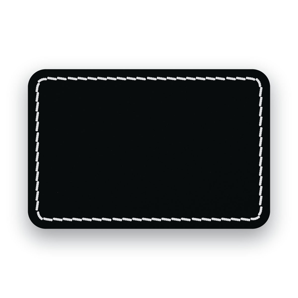 MATTE BLACK/WHITE-HYDBOND UVSTAK™ BLANK PATCHES WITH ADHESIVE