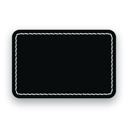 MATTE BLACK/WHITE-HYDBOND UVSTAK™ BLANK PATCHES WITH ADHESIVE