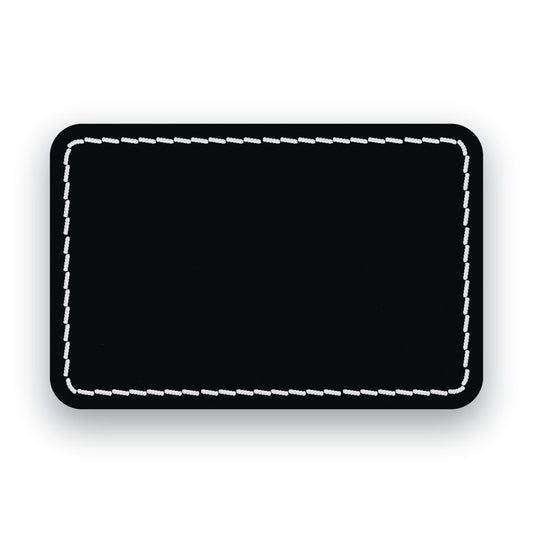 MATTE BLACK/WHITE-HYDBOND UVSTAK™ BLANK PATCHES WITH ADHESIVE