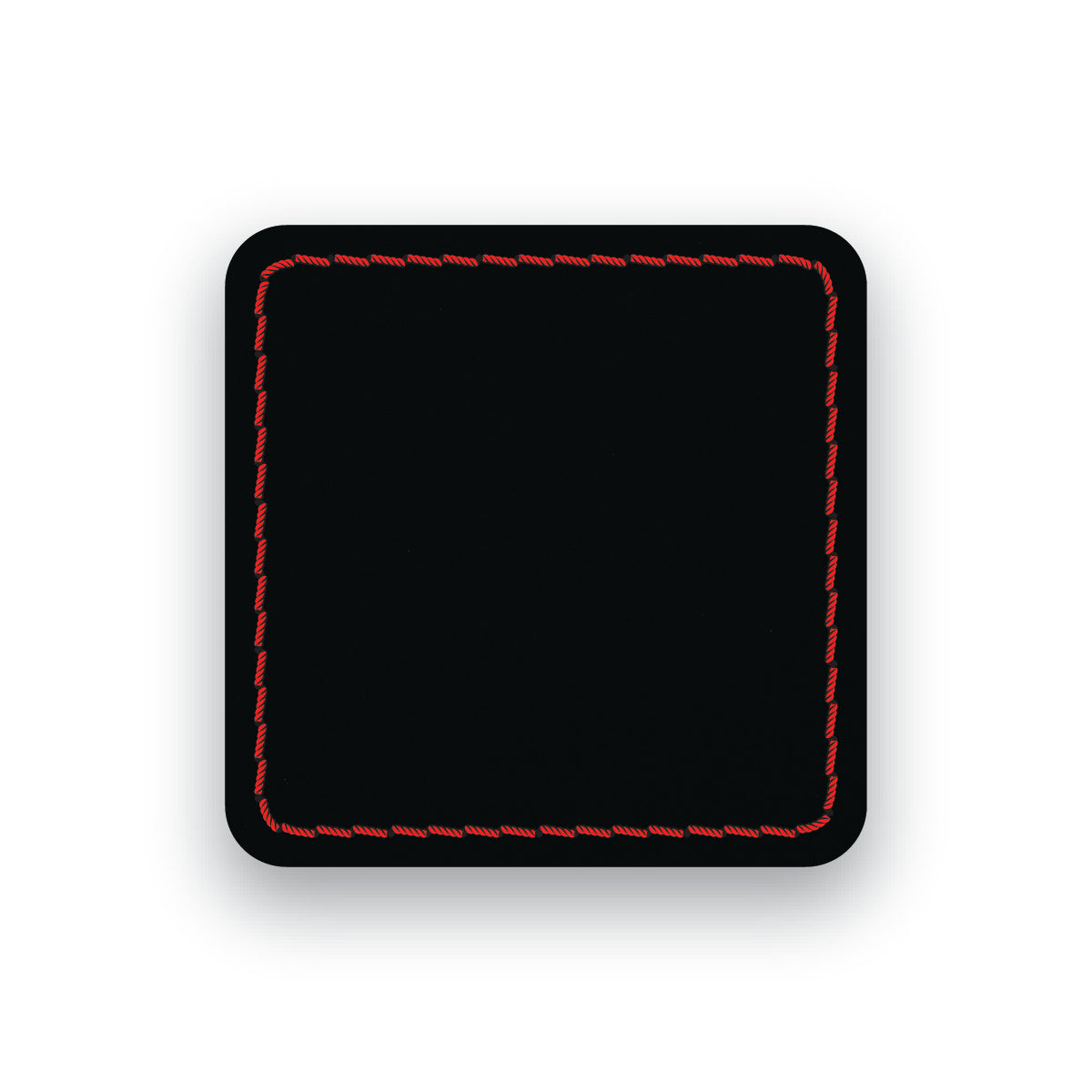 MATTE BLACK/RED-HYDBOND UVSTAK™ BLANK PATCHES WITH ADHESIVE