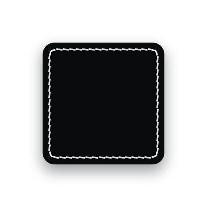 MATTE BLACK/WHITE-HYDBOND UVSTAK™ BLANK PATCHES WITH ADHESIVE