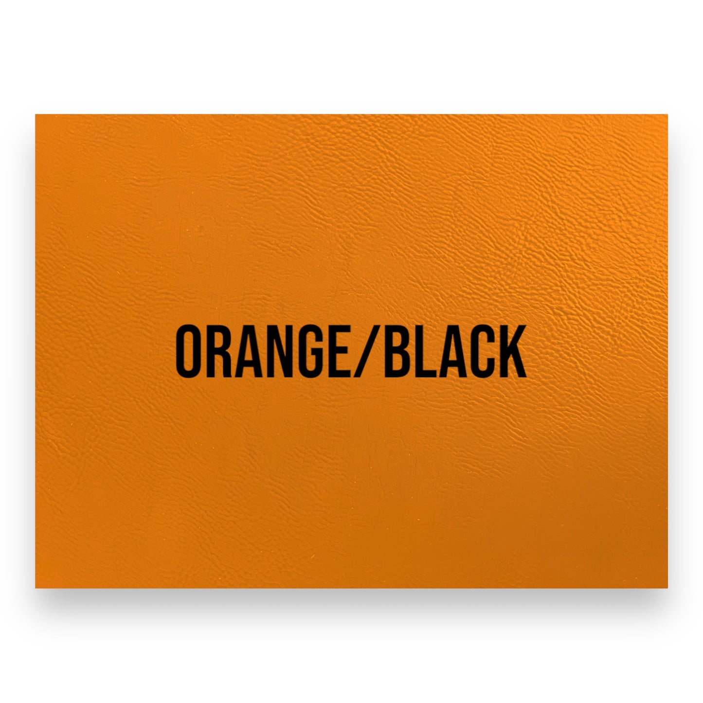 ORANGE/BLACK HYDBOND LEATHERETTE SHEET (12"x24")