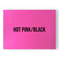 NO ADHESIVE HOT PINK/BLACK LEATHERETTE SHEET (12"x24")