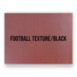 FOOTBALL TEXTURE/BLACK HYDBOND LEATHERETTE SHEET (12"x24")