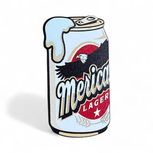 UV3D MERICA LAGER-PRESS READY PATCH-2.5"x1.25"