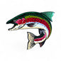 UV3D RAINBOW TROUT WITH ADHESIVE-PRESS READY PATCH-2.5"x1.75"