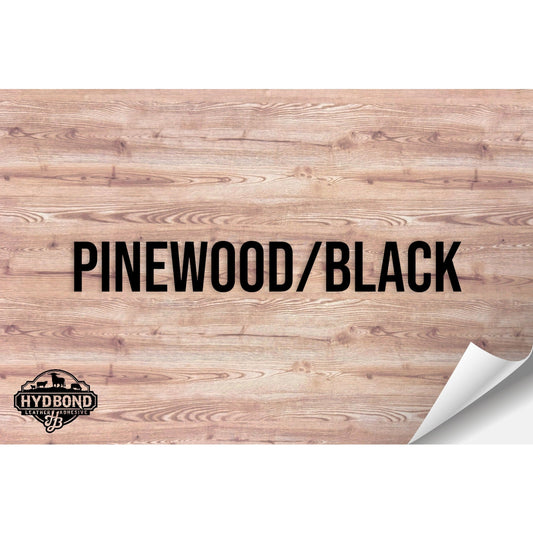PINEWOOD/BLACK HYDBOND MAGNETIC-BACKED LEATHERETTE SHEET (12"x24") COLORFAUX UV™ ULTRAHYD™