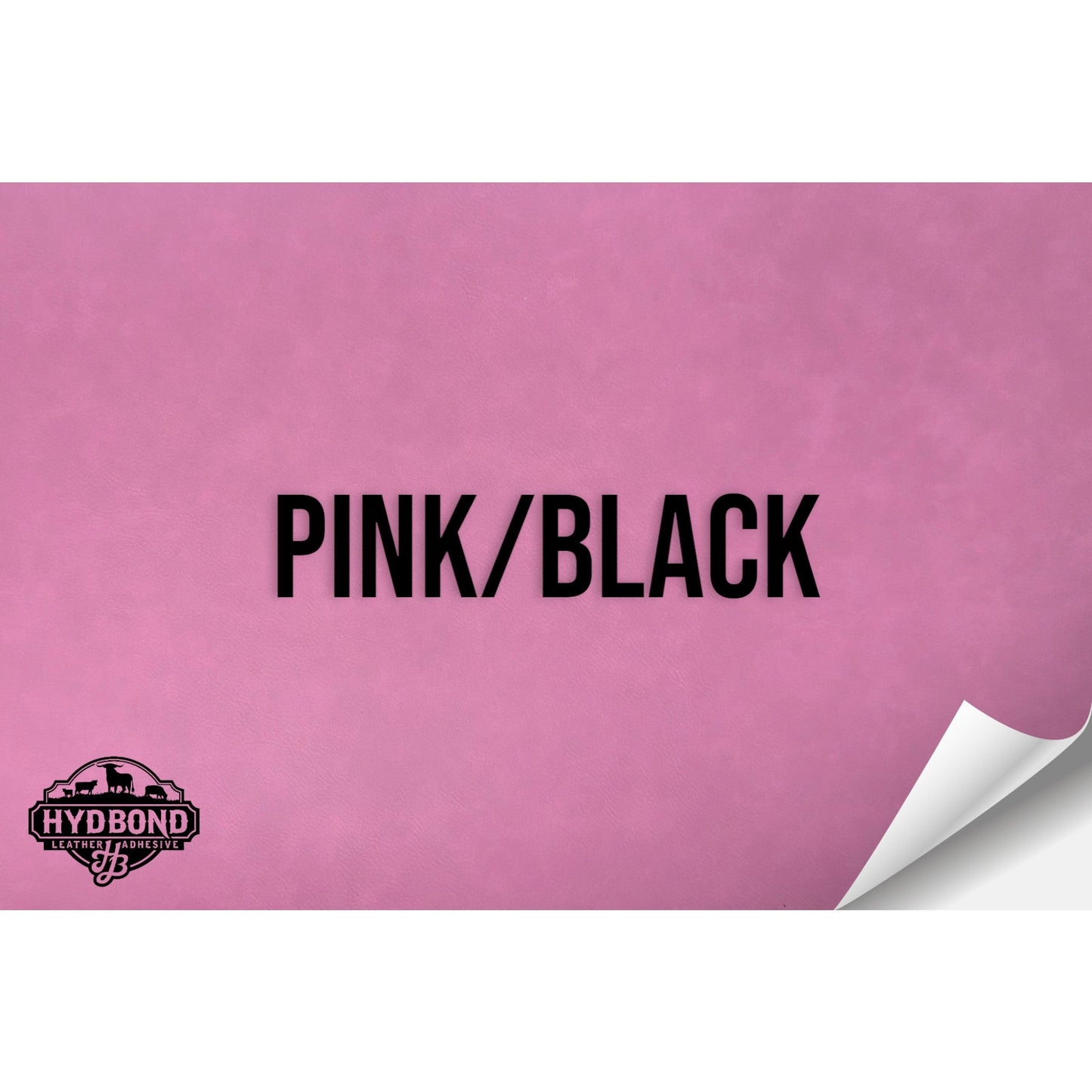 PINK/BLACK WITH PRESS & STICK ADHESIVE HYDBOND LEATHERETTE SHEET (12"x24") STANDARD
