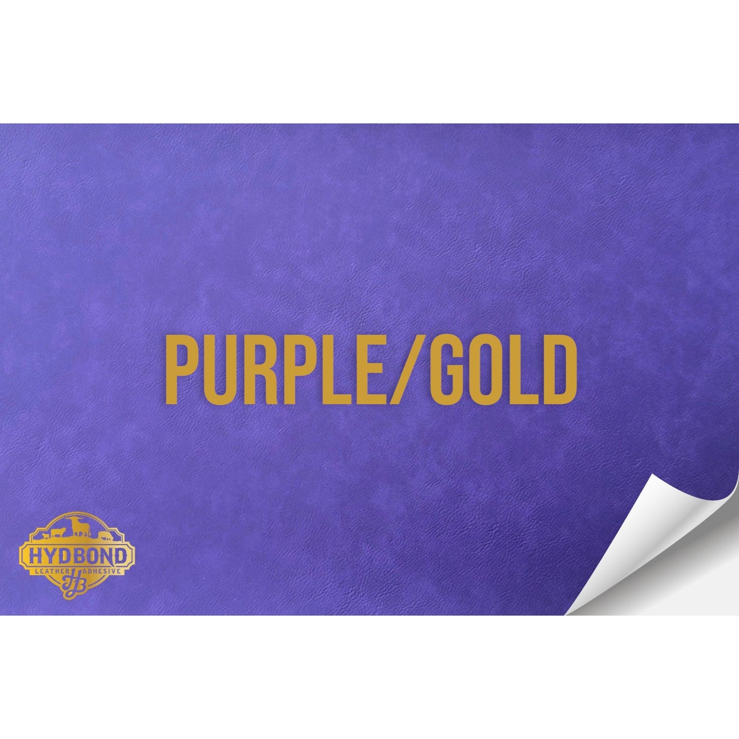 PURPLE/GOLD WITH PRESS & STICK ADHESIVE HYDBOND LEATHERETTE SHEET (12"x24") ULTRAHYD®
