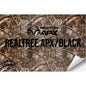 REALTREE APX®/BLACK WITH ADHESIVE HYDBOND LEATHERETTE SHEET (12"x24") ULTRAHYD®