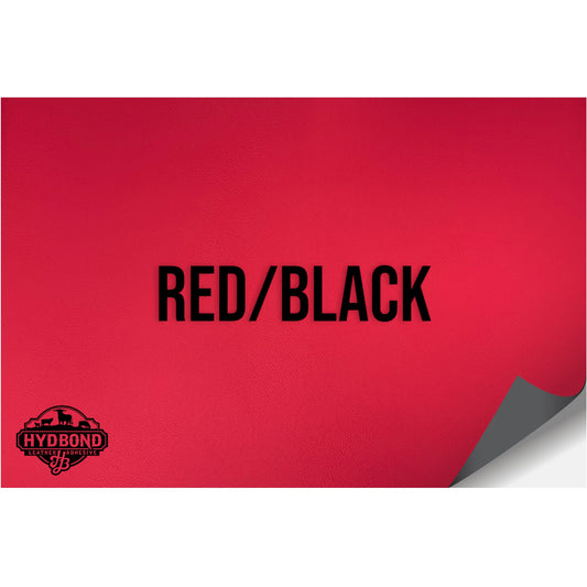 NO ADHESIVE RED/BLACK LEATHERETTE SHEET (12"x24")