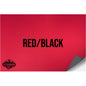 NO ADHESIVE RED/BLACK LEATHERETTE SHEET (12"x24")