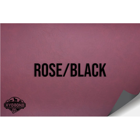 NO ADHESIVE ROSE/BLACK LEATHERETTE SHEET (12"x24")