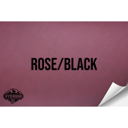 ROSE/BLACK HYDBOND LEATHERETTE SHEET (12"x24")