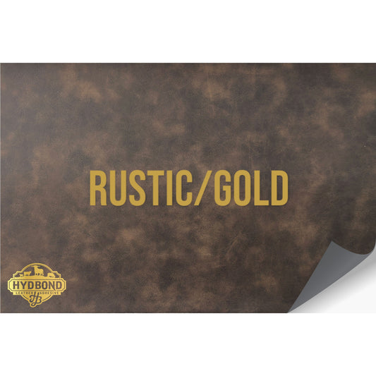 NO ADHESIVE RUSTIC/GOLD LEATHERETTE SHEET