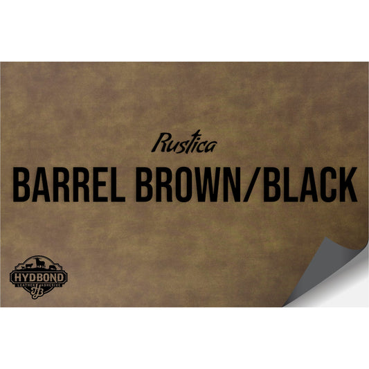 NO ADHESIVE RUSTICA BARREL BROWN/BLACK HYDBOND LEATHERETTE SHEET (12"x24") ULTRAHYD®