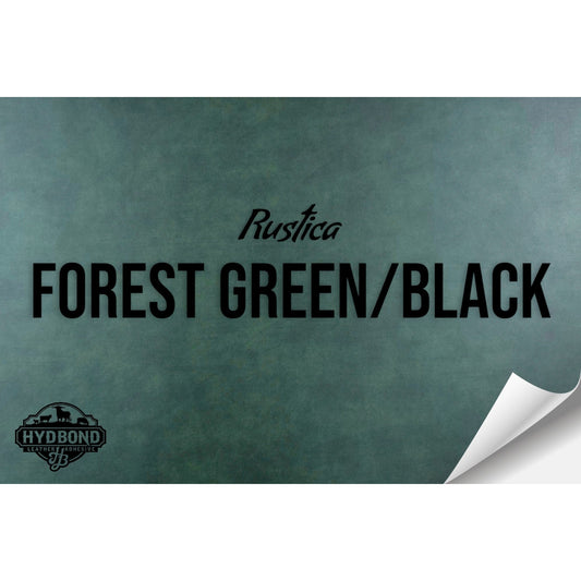 RUSTICA FOREST GREEN/BLACK HYDBOND MAGNETIC-BACKED LEATHERETTE SHEET (12"x24") ULTRAHYD®