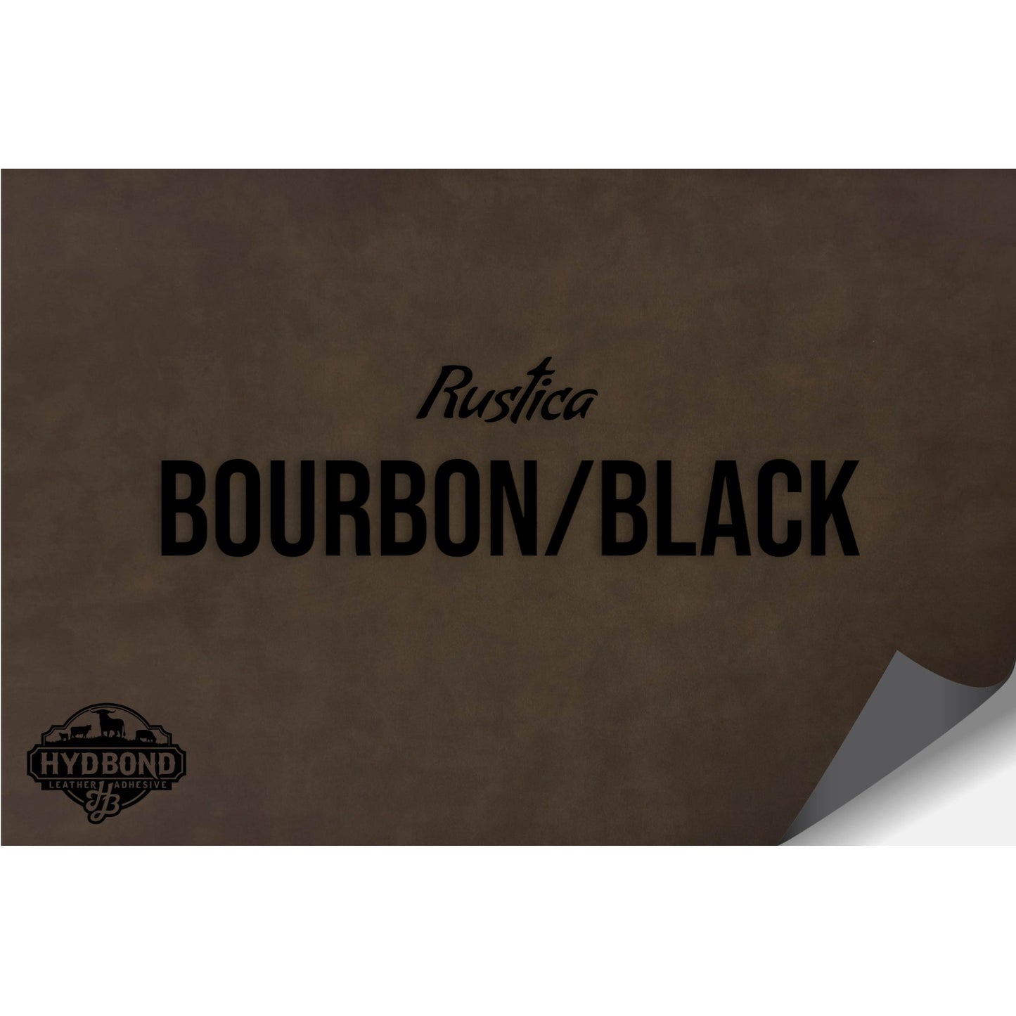 NO ADHESIVE RUSTICA BOURBON/BLACK HYDBOND LEATHERETTE SHEET (12"x24") ULTRAHYD®