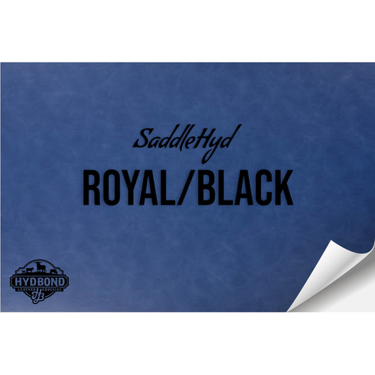 SADDLEHYD ROYAL/BLACK WITH ADHESIVE HYDBOND LEATHERETTE SHEET (12"x24") ULTRAHYD®