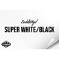 SADDLEHYD SUPER WHITE/BLACK WITH ADHESIVE HYDBOND LEATHERETTE SHEET (12"x24") ULTRAHYD®