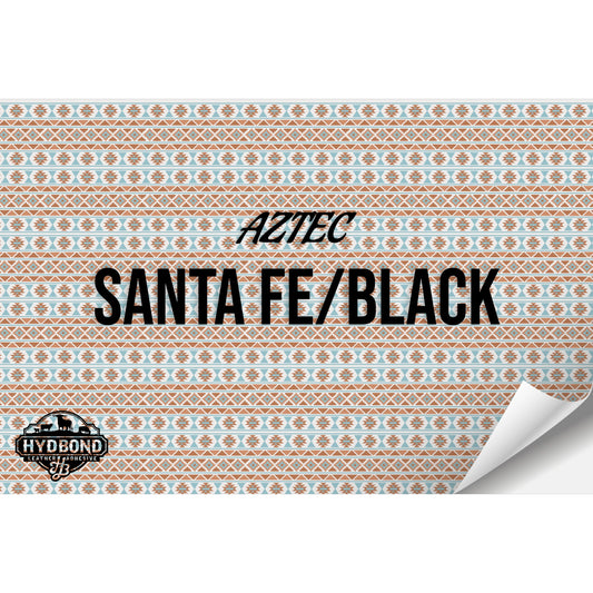 SANTA FE/BLACK AZTEC WITH ADHESIVE HYDBOND LEATHERETTE SHEET (12"x24") ULTRAHYD®