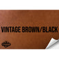 VINTAGE BROWN/BLACK WITH ADHESIVE HYDBOND LEATHERETTE SHEET (12"x24") STANDARD