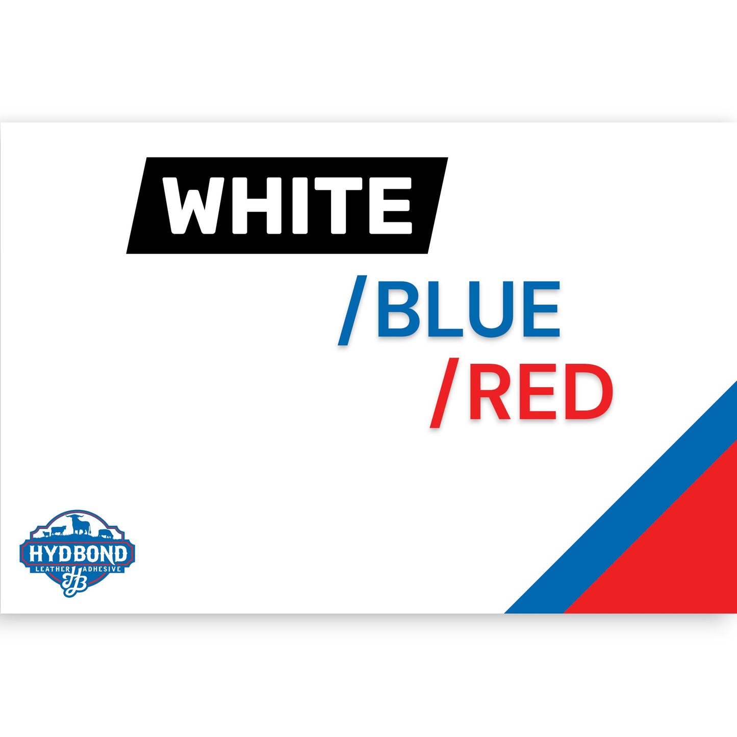 HYDBOND 12"x24"x1/16" WHITE/BLUE/RED ACRYLIC MAGNETIC® BACKED PANEL