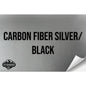 CARBON FIBER SILVER/BLACK WITH ADHESIVE HYDBOND LEATHERETTE SHEET (12"x24") ULTRAHYD®