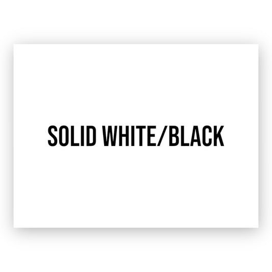 NO ADHESIVE SOLID WHITE/BLACK LEATHERETTE SHEET (12"x24")